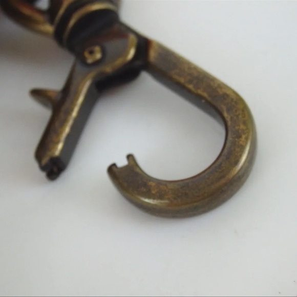 AUTH BURBERRY BLUE LABEL Cotton Ball Pom Pom Keychain Key Ring Bag Charm - Picture 4 of 6